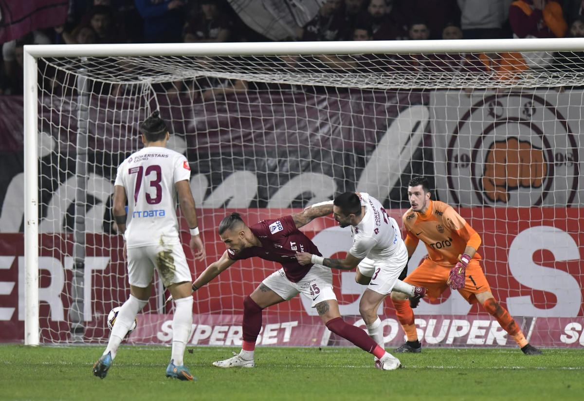 Marko Dugandzic explică faza celui de-al doilea penalty din Rapid - CFR Cluj: „Am simțit contact și am căzut”