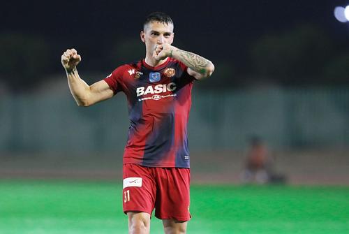 Nicolae Stanciu, după golul de astăzi // sursă foto: Twitter @ DAMAC_CLUB
