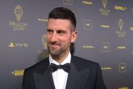Novak Djokovic, declarații de pe covorul roșu la gala „Balonului de Aur”: „În sfârșit! Acest trofeu nu trebuie ratat”