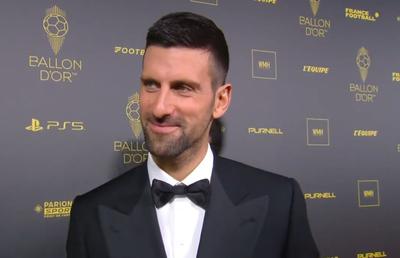 Novak Djokovic, declarații de pe covorul roșu la gala „Balonului de Aur”: „În sfârșit! Acest trofeu nu trebuie ratat”