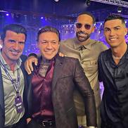 Figo, Conor McGregor, Rio Ferdinand, Cristiano Ronaldo (foto: Instagram)