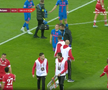 Darius Olaru s-a accidentat în Dinamo - FCSB // foto: Captură TV
