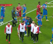 Darius Olaru s-a accidentat în Dinamo - FCSB // foto: Captură TV