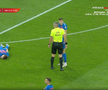 Darius Olaru s-a accidentat în Dinamo - FCSB // foto: Captură TV