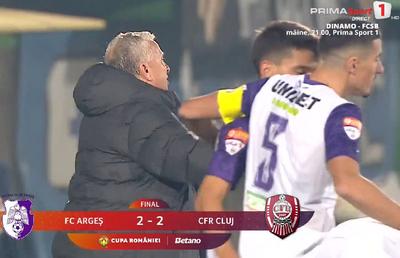 Dan Petrescu a țâșnit pe teren după remiza cu FC Argeș. Ce s-a întâmplat imediat după fluierul de final