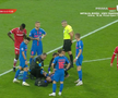 Darius Olaru s-a accidentat în Dinamo - FCSB // foto: Captură TV