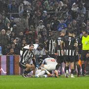 Bilal Nadir s-a prăbușit pe teren în Marseille - Angers. FOTO: Imago Images