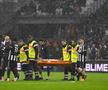 Bilal Nadir s-a prăbușit pe teren în Marseille - Angers. FOTO: Imago Images