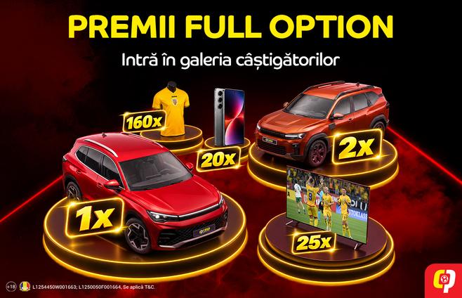 S-a dat verde la PREMII FULL OPTION! Hai să vezi cum le câștigi