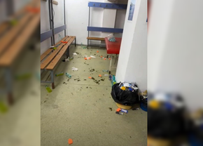 Ce a lăsat în urmă trupa lui Reghe după înfrângerea de la Bistrița » Imaginile apărute după miezul nopții: „Mulțumim, FCSB!”