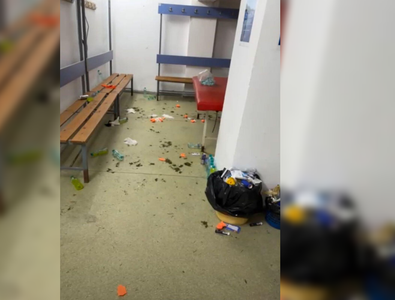 Ce a lăsat în urmă trupa lui Reghe după înfrângerea de la Bistrița » Imaginile apărute după miezul nopții: „Mulțumim, FCSB!”