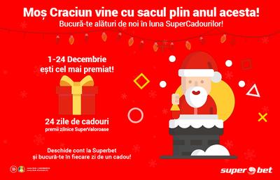 Moș Craciunul pariorilor vine cu sacul plin anul acesta! Prinde startul din SuperLuna cadourilor !