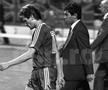 Ladislau Boloni, alături de Mircea Lucescu la meciul Anglia - România