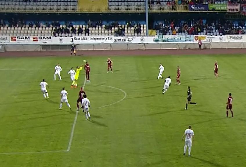 Gafa lui Letica în hermannstadt - CFR/ foto: captură Prima Sport