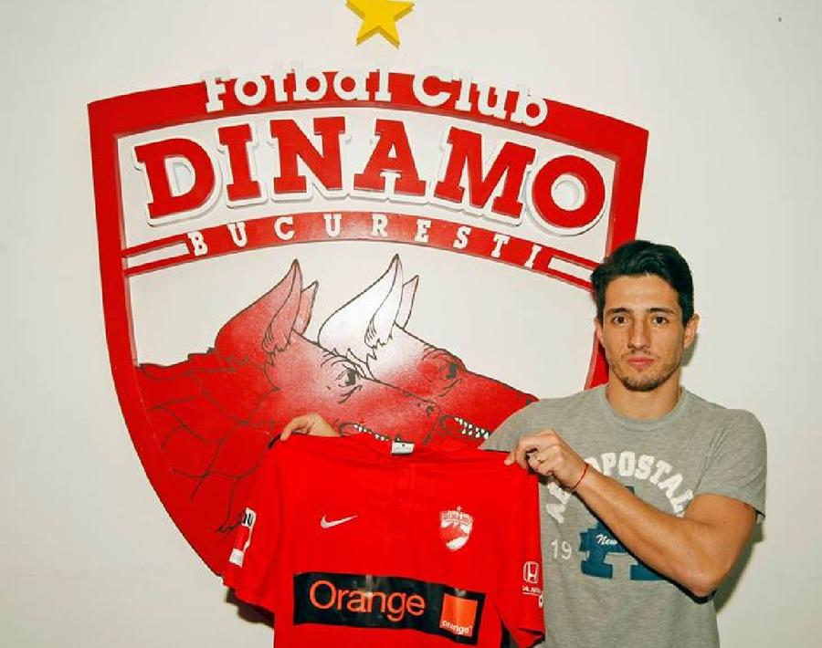 Maximiliano Oliva a ajuns la Dinamo în 2016 / Sursă foto: Octavian Cocoloș Argentinianul cu trofeu câștigat la Dinamo, despre șansele „pumelor” la Mondial: „Trei echipe sunt mai puternice decât noi, dar îl avem pe Messi!” + detaliul care l-a impresionat