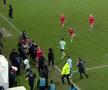 Scandal pe tunel, la pauza meciului Dinamo - Sepsi