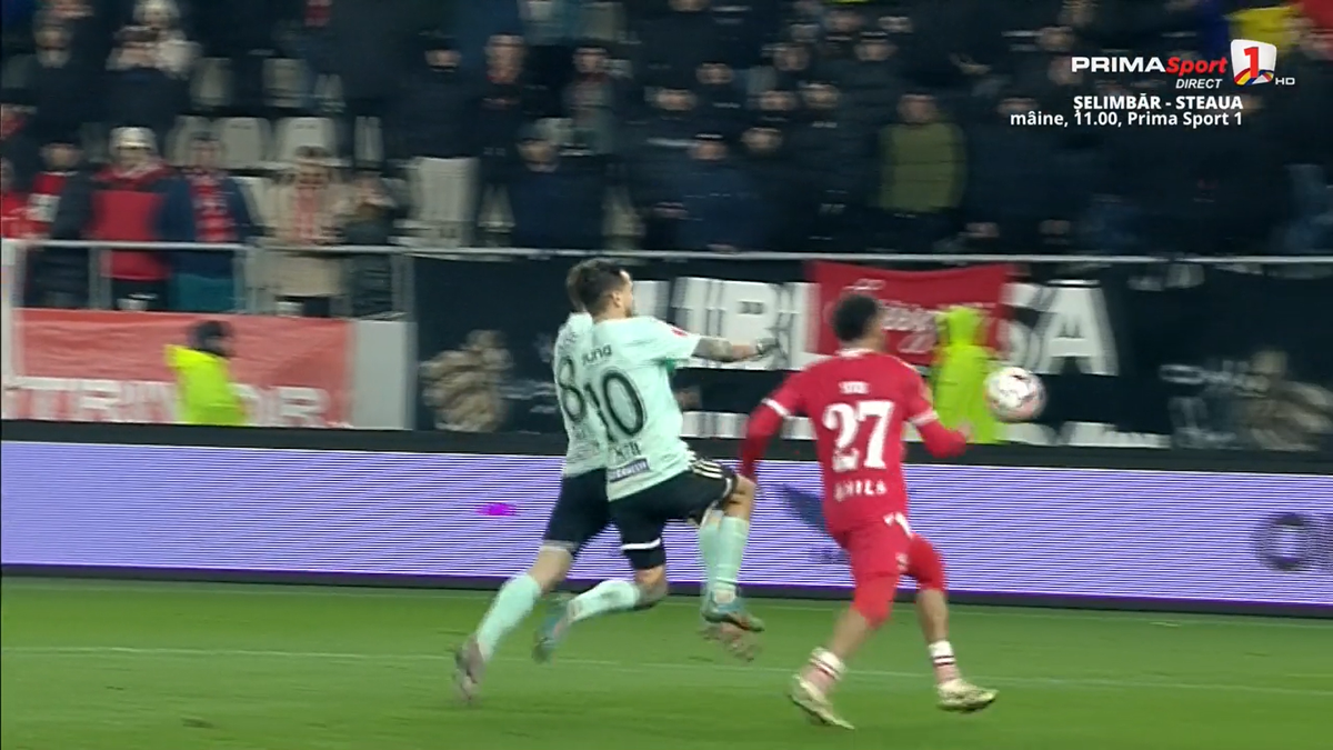Penalty-ul primit de Sepsi în meciul cu Dinamo