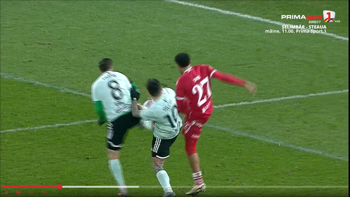 Penalty-ul primit de Sepsi în meciul cu Dinamo