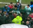 Abia l-au ținut! Scandal pe tunel, la pauza meciului Dinamo - Sepsi