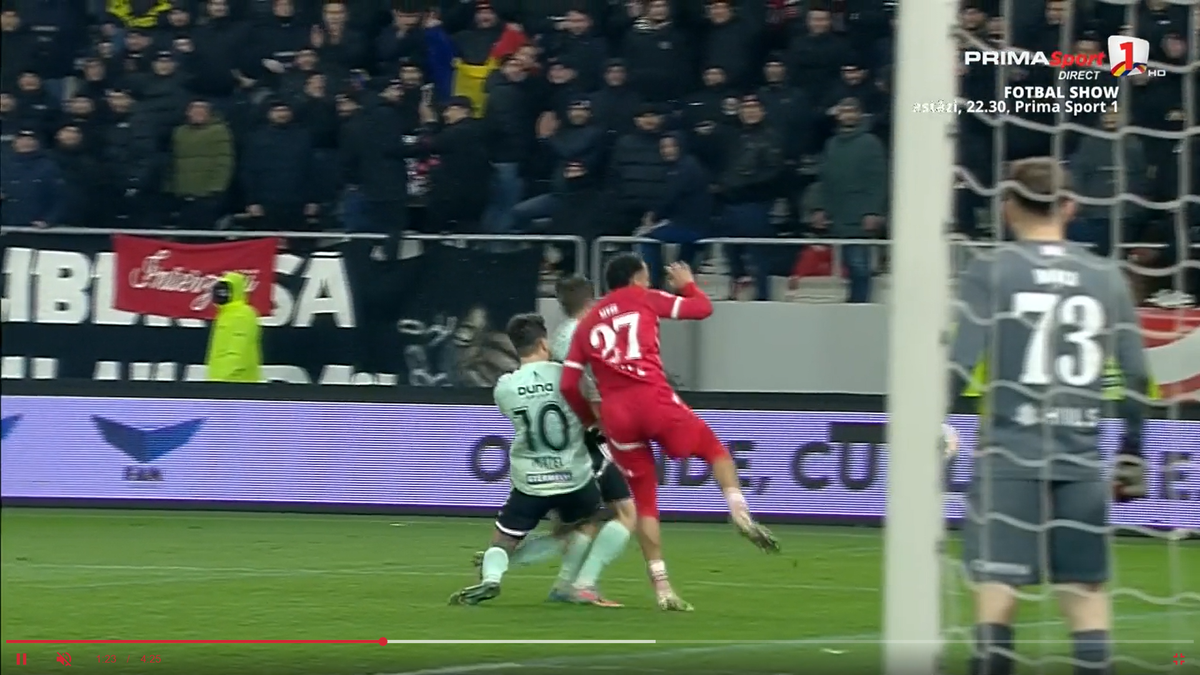 Penalty-ul primit de Sepsi în meciul cu Dinamo
