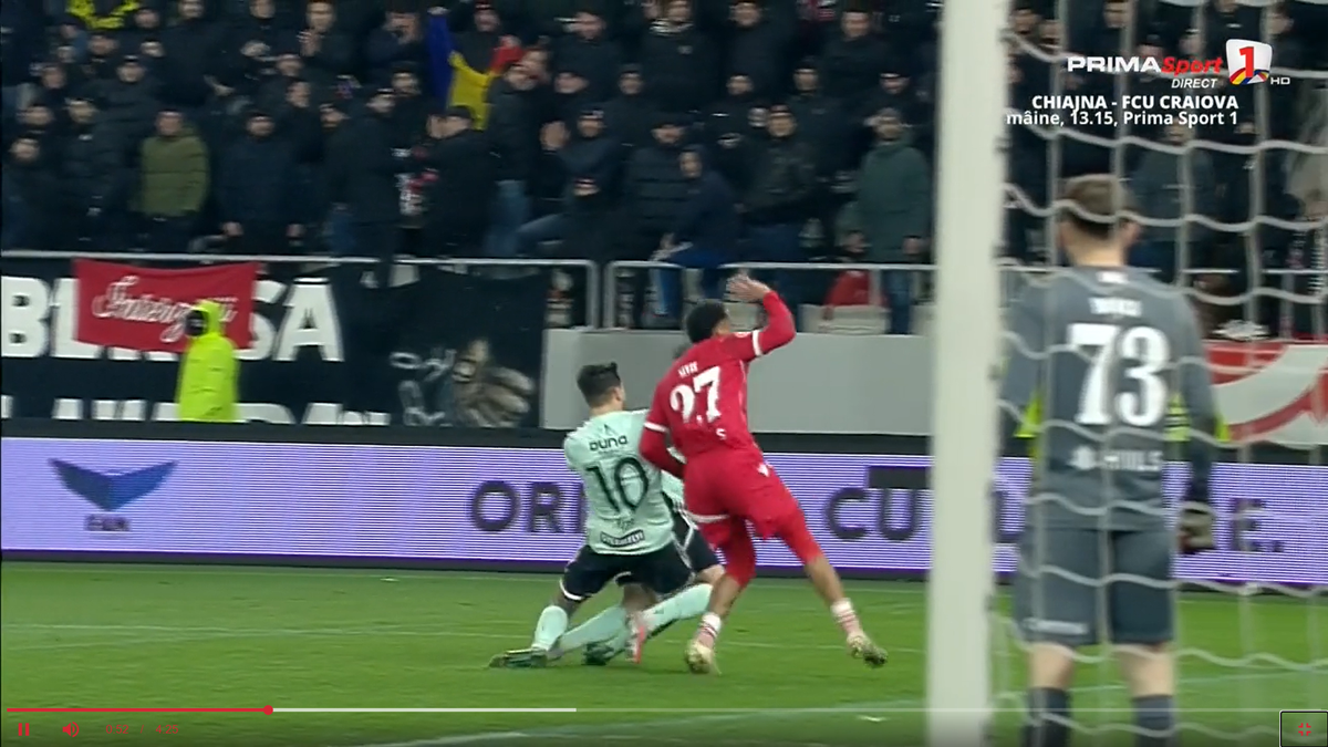 Penalty-ul primit de Sepsi în meciul cu Dinamo