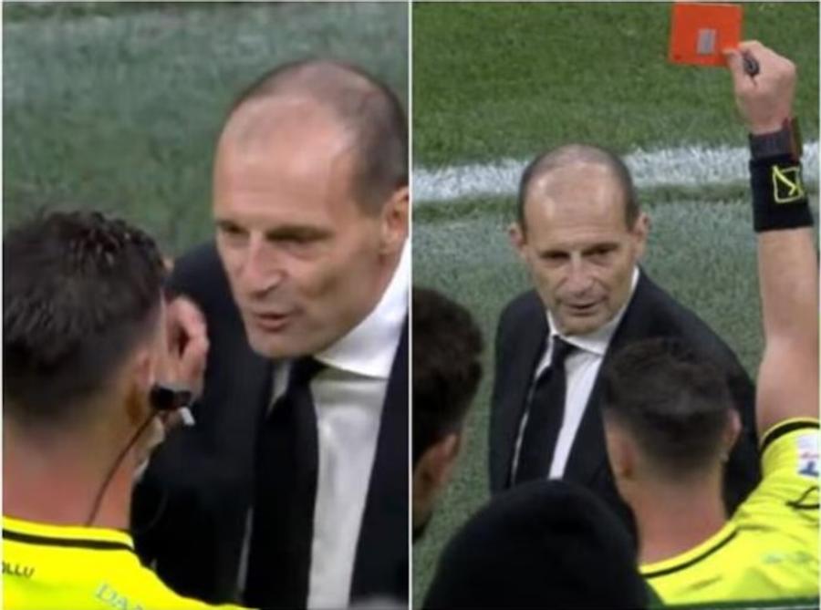 Massimiliano Allegri a fost eliminat înainte ca arbitrul să analizeze faza de penalty la monitorul VAR Și Massimiliano Allegri atacă arbitrul: „La naiba, mereu iese scandal cu tine” » De ce nu i s-a dat penalty lui Lazio
