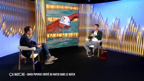 David Popovici în timpul interviului