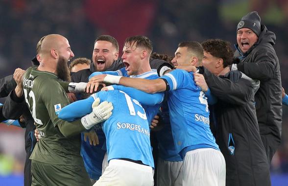 Napoli a câștigat la Roma și a depășit-o pe Inter