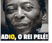 Și Gazeta Sporturilor, singurul cotidian de sport din România, i-a dedicat prima pagină lui Pelé: „La revedere, Rege Pele!”
