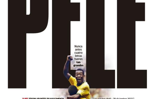 „Niciodată patru litere n-au fost atât de mari” » Cele mai prestigioase publicații ale lumii îi dedică pagini emoționante lui Pelé
