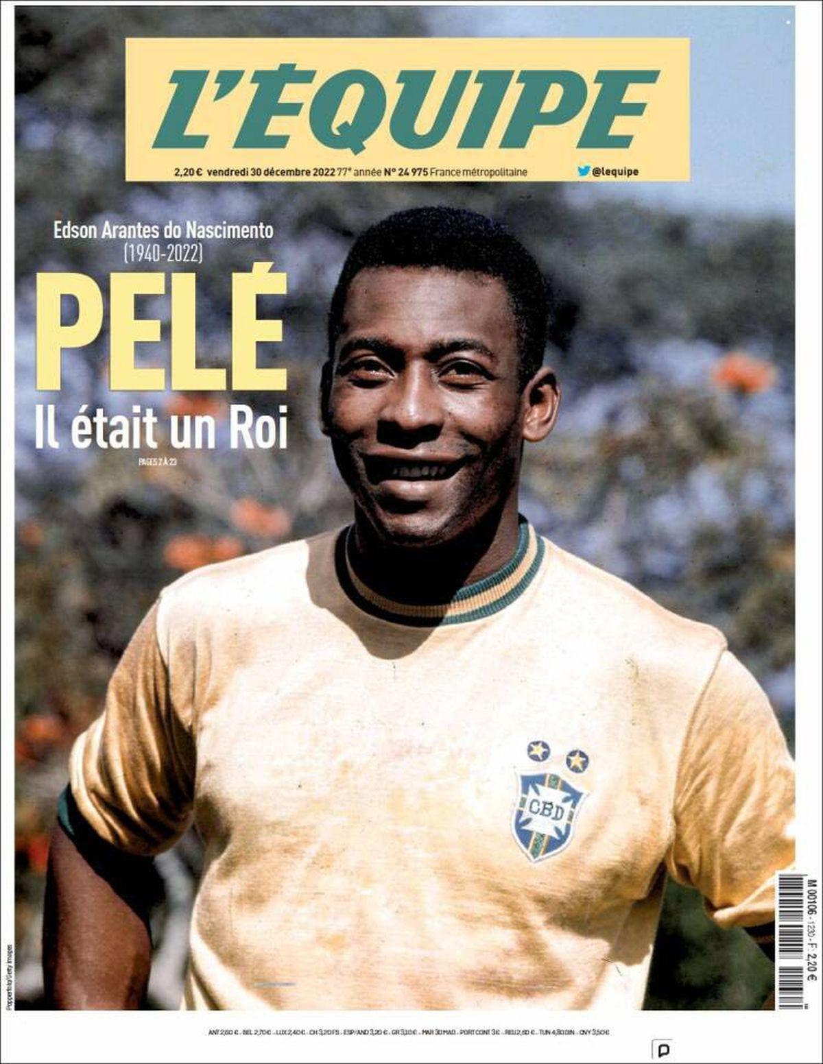 Cele mai prestigioase publicații ale lumii îi dedică pagini emoționante lui Pelé