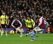 Aston Villa a câștigat cu penalty în minutul 89 și a egalat-o pe Liverpool, liderul din Premier League!
