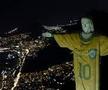 Celebra statuie Hristos Mântuitorul din Rio, îmbrăcată cu tricoul lui Pele! Omagiu la un an de la moartea legendei