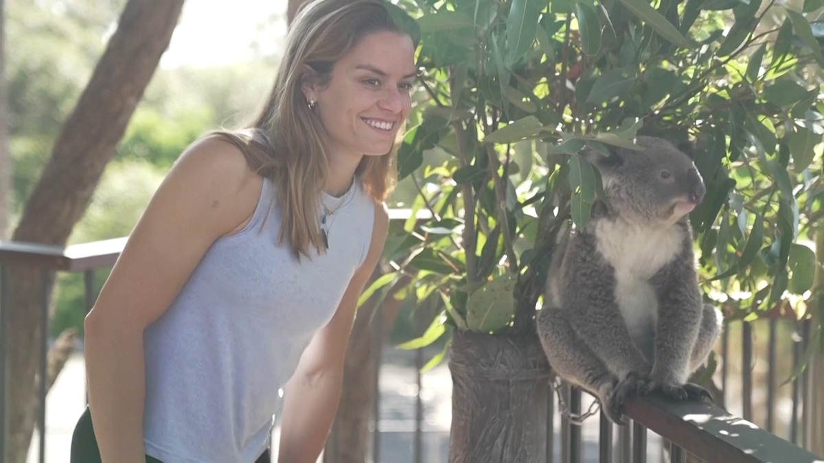 Maria Sakkari și Stefanos Tsitsipas au hrănit girafe la Grădina Zoologică Taronga din Australia