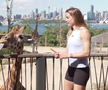 Maria Sakkari și Stefanos Tsitsipas au hrănit girafe la Grădina Zoologică Taronga din Australia
