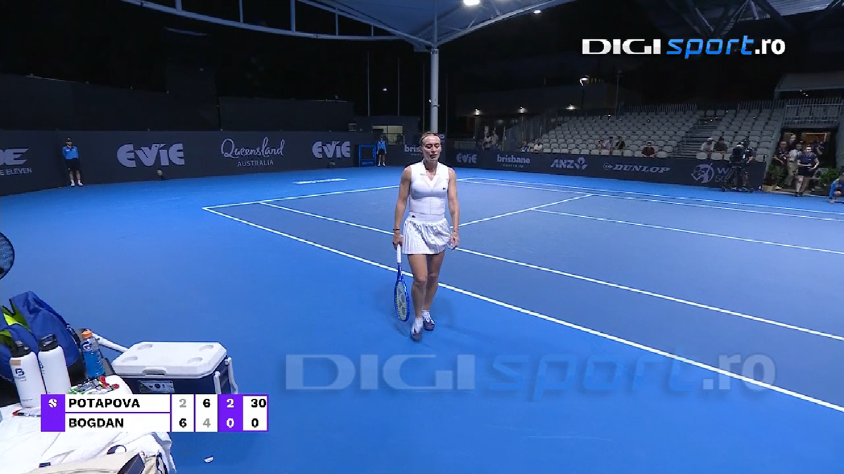 Ana Bogdan a abandonat în lacrimi la Brisbane