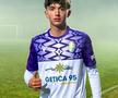 Andrei Dinu, după debutul bifat în Cupa României / Sursă foto: Facebook@ Fotbal Club Argeș Pitești