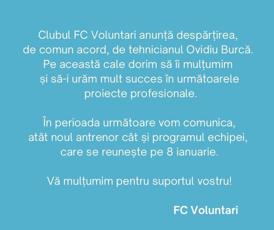 Uluitor! Ovidiu Burcă, dat afară după doar o lună