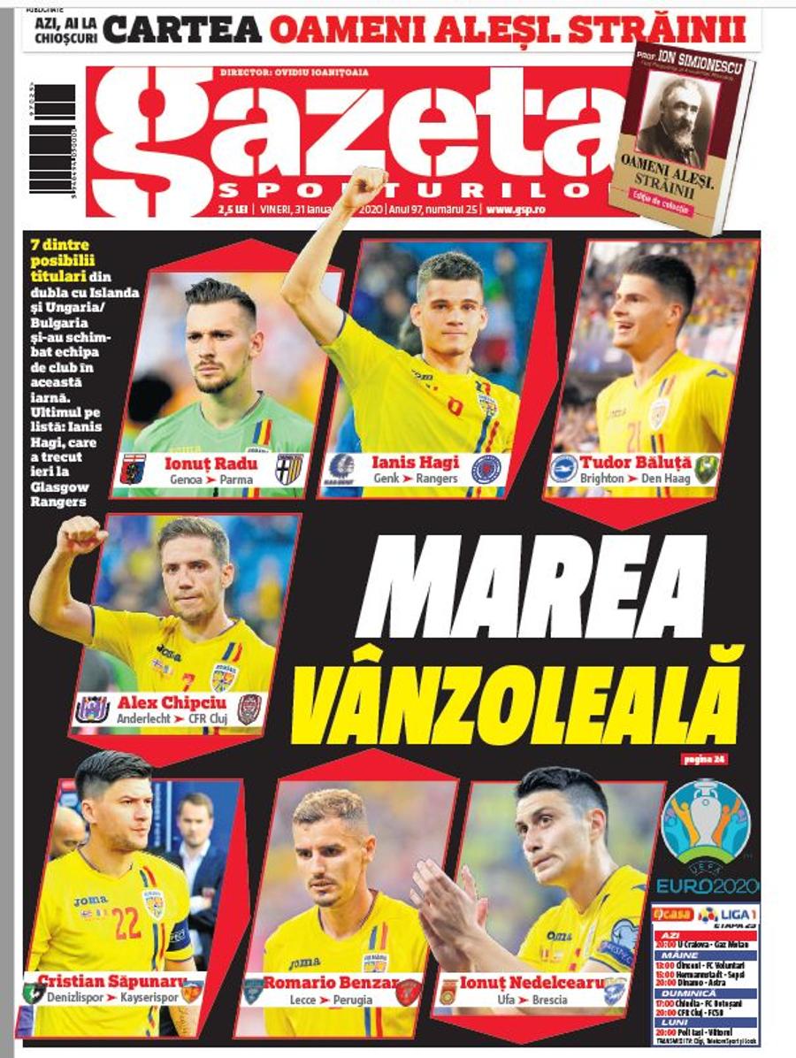 Islanda - România // VÂNZOLEALĂ fără precedent: 7 dintre posibilii titulari din „barajul” pentru EURO 2020 și-au schimbat echipa în iarnă