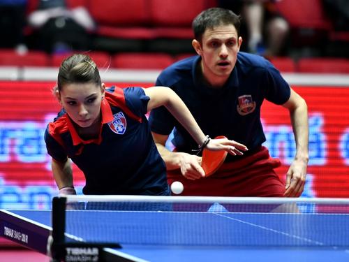 Bernadette Szocs și Ovidiu Ionescu în 2020 la Campioantele Naționale în proba de mixt FOTO sportpictures.ro