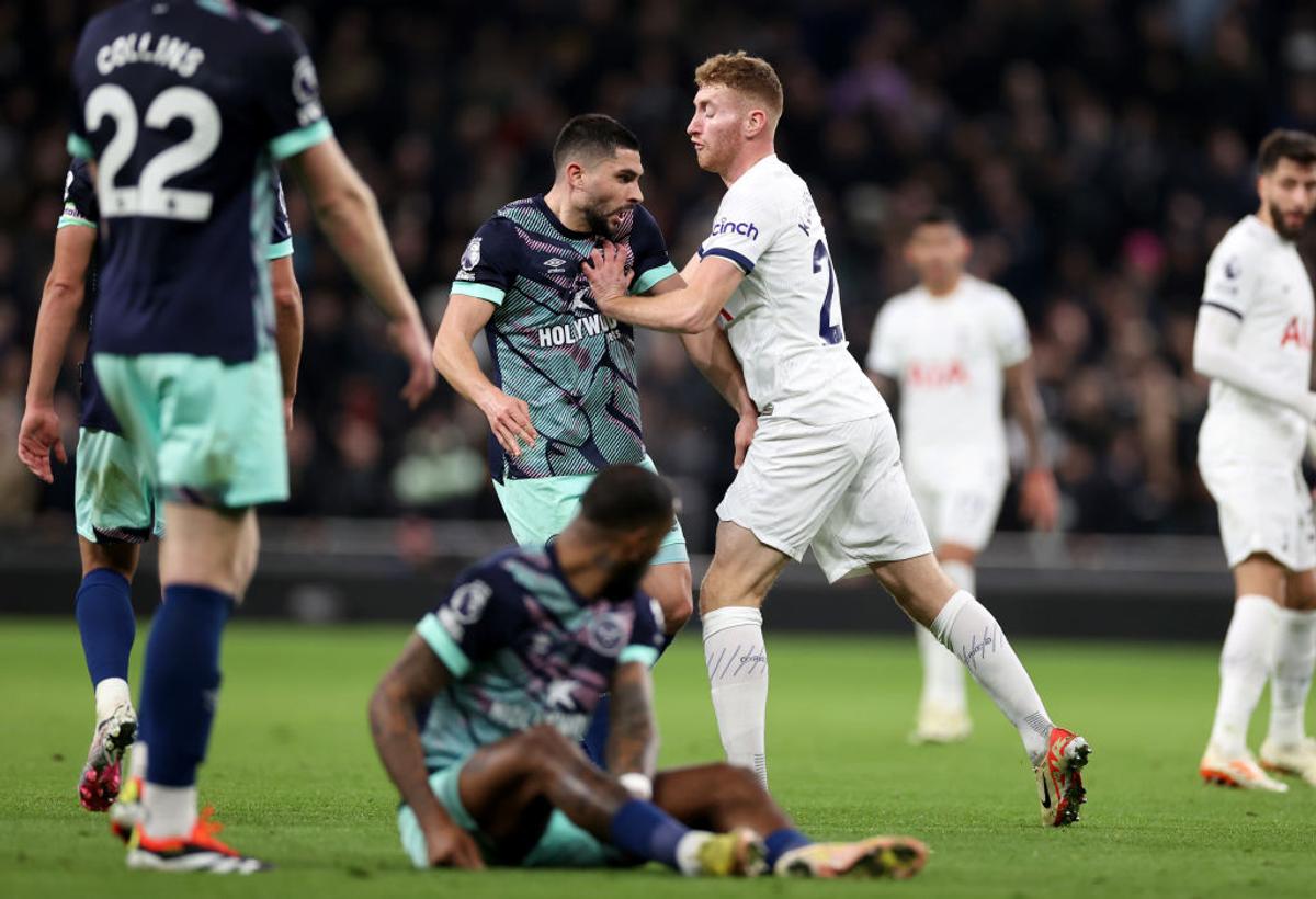 Una bună, alta rea » Cum s-a descurcat Radu Drăgușin într-un final de meci în care Tottenham a tremurat cu Brentford