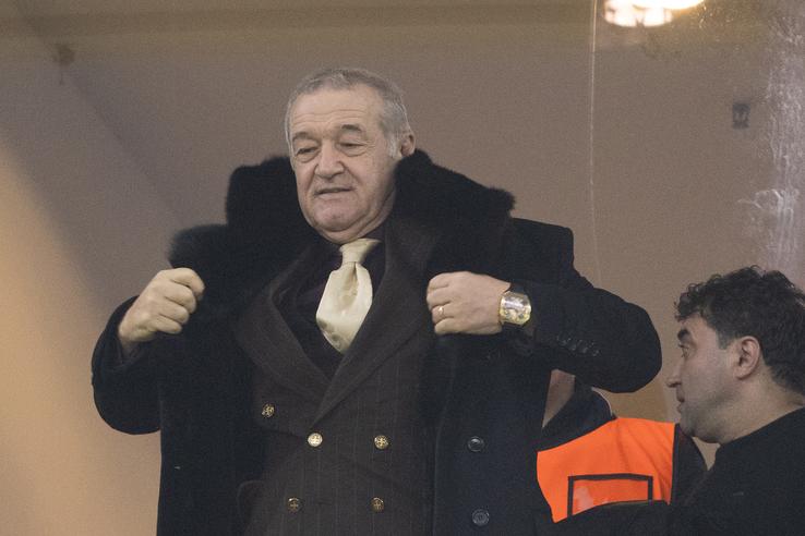 Gigi Becali, în tribune la meciul FCSB - Manchester United 0-2 FOTO: Ionuţ Iordache (GSP)
