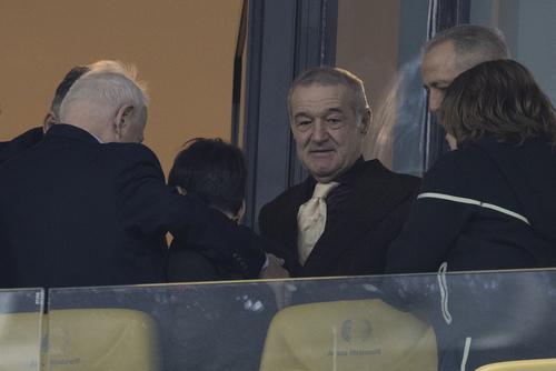 Gigi Becali, în tribune la meciul FCSB - Manchester United 0-2 FOTO: Ionuţ Iordache (GSP)