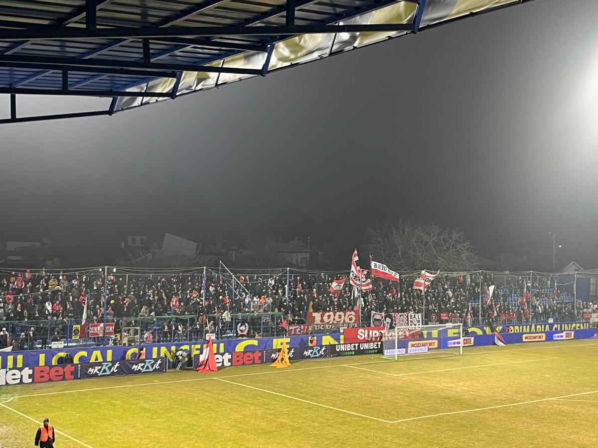 Unirea Slobozia - Dinamo, imagini înaintea partidei de la Clinceni