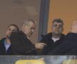 Gigi Becali, Marcel Ciolacu şi Viorel Hrebenciuc, în tribune la meciul FCSB - Manchester United 0-2 FOTO: Ionuţ Iordache (GSP)