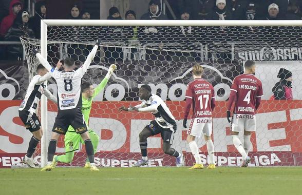 Impact instant! A înscris la debutul pentru U Cluj și a făcut liniște în Giulești