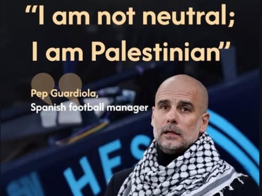 Pep Guardiola a declarat că nu este neutru, ci este palestinian Pep Guardiola, discurs pro Palestina: „Am ignorat Gaza. I-am abandonat pe copiii manipulați de lașii puternici!”