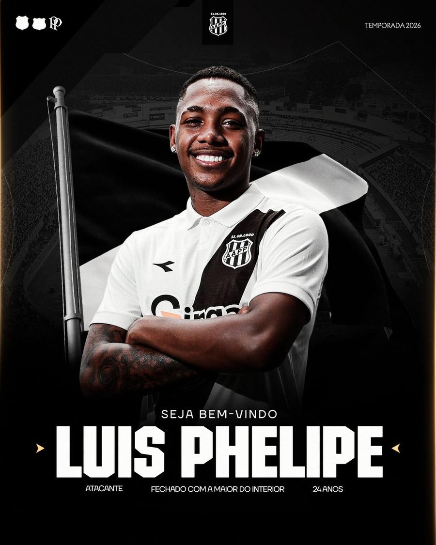 Luis Phelipe, prezentat la Ponte Preta Anunțat în Superliga, Luis Phelipe a semnat cu noua echipă și a fost prezentat