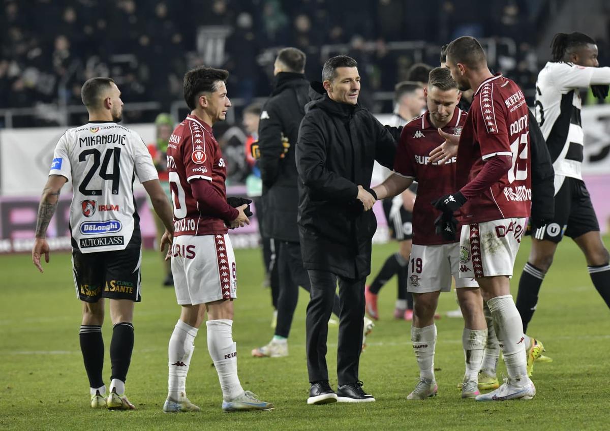 Imaginile surprinse imediat după Rapid - U Cluj, 31 ianuarie 2026