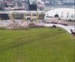 Tribuna a II-a din „Ștefan cel Mare”, dărâmată complet/ foto: captură Facebook @CS Dinamo București